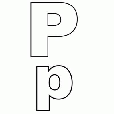 Alphabet Letter P Coloring Page A Free English Coloring Printable