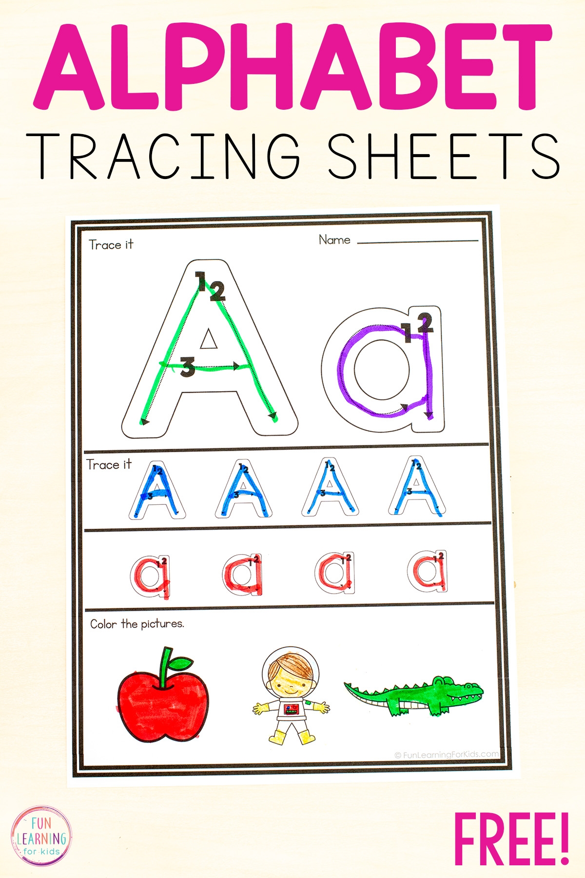 Free Alphabet Worksheets for Preschoolers