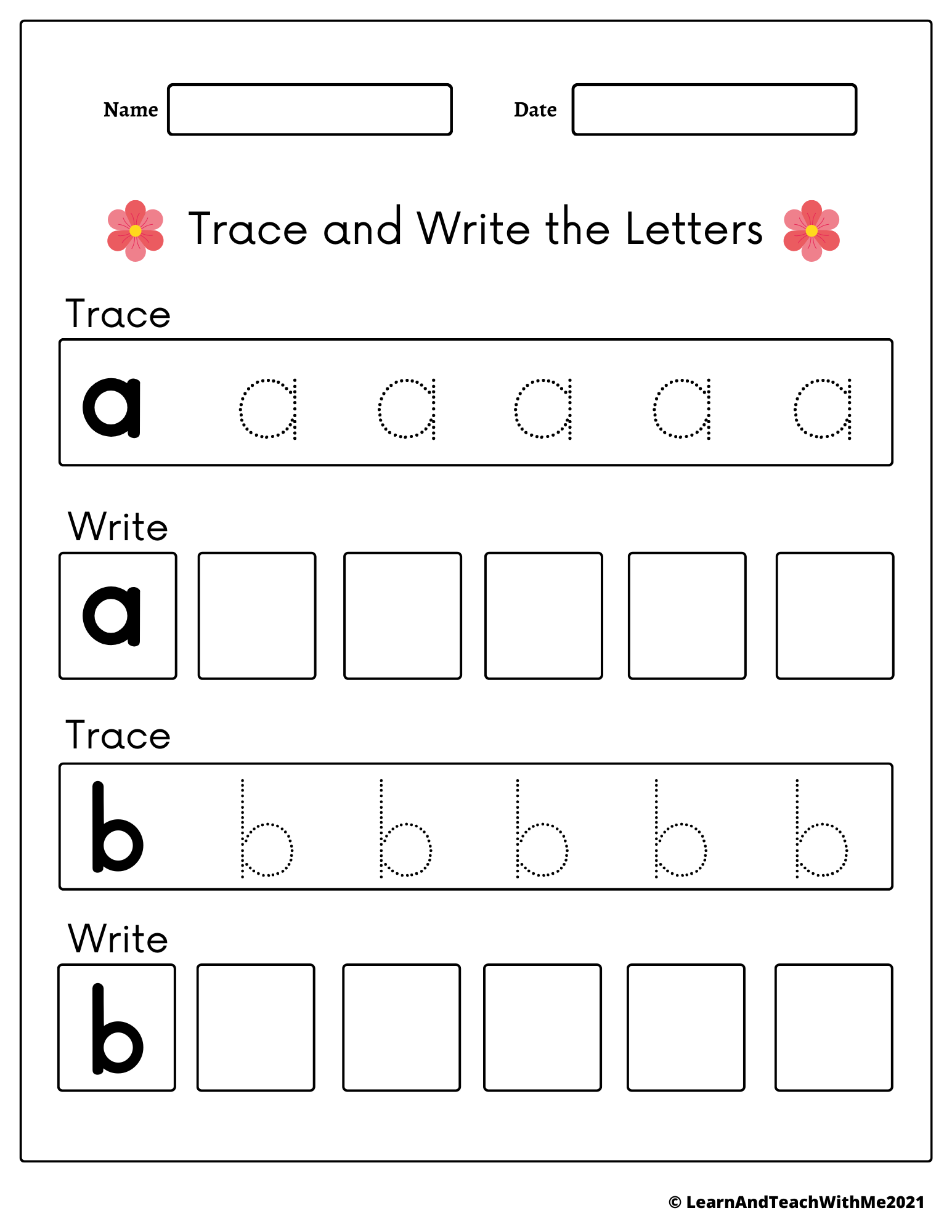 Alphabet Tracing And Writing Worksheets Made By Teachers