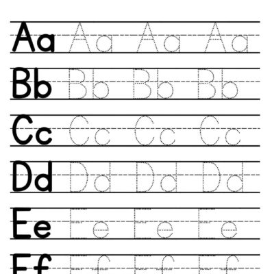 Alphabet Tracing Worksheets Free Printables Teach Prints