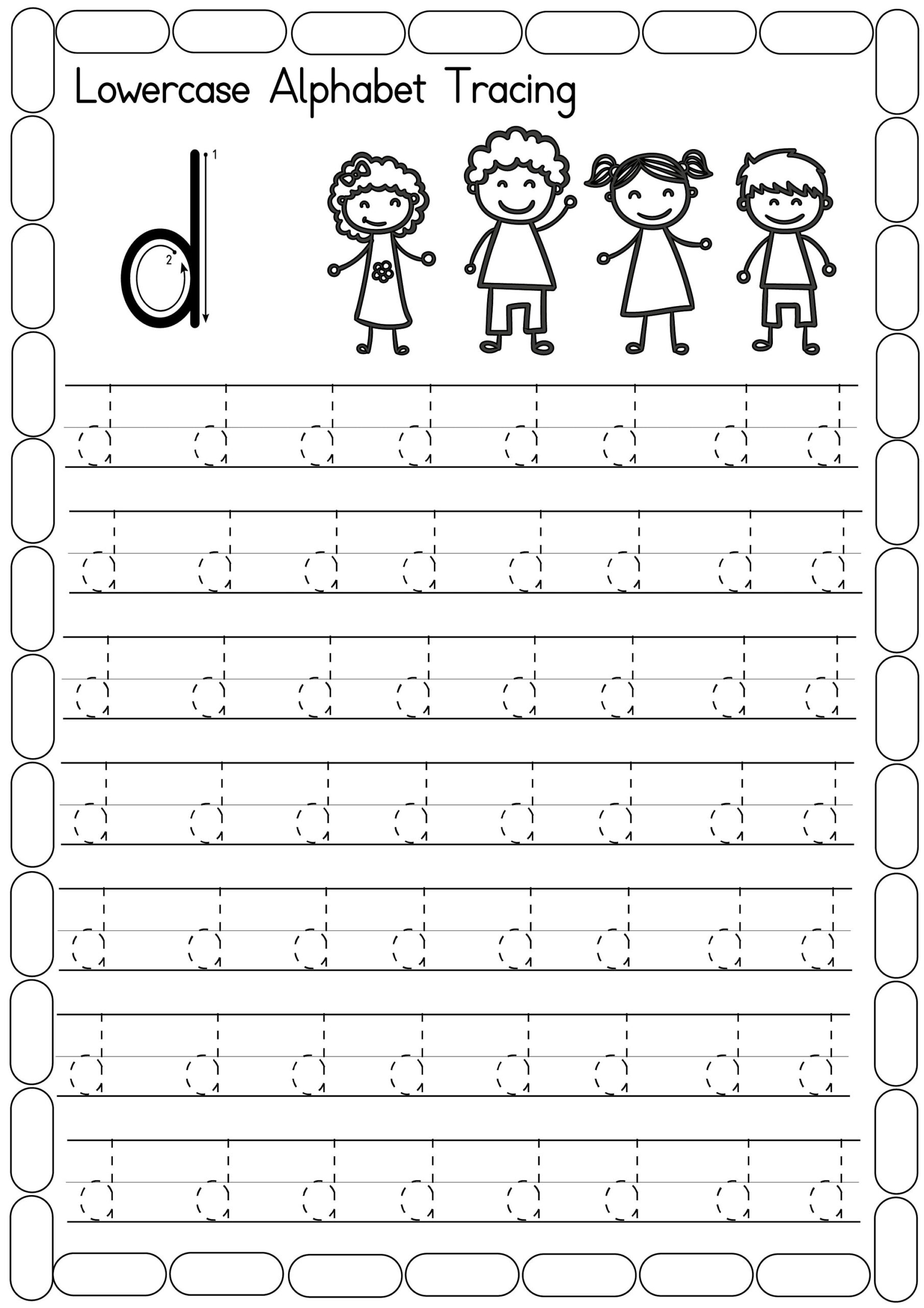 tracing alphabet worksheet