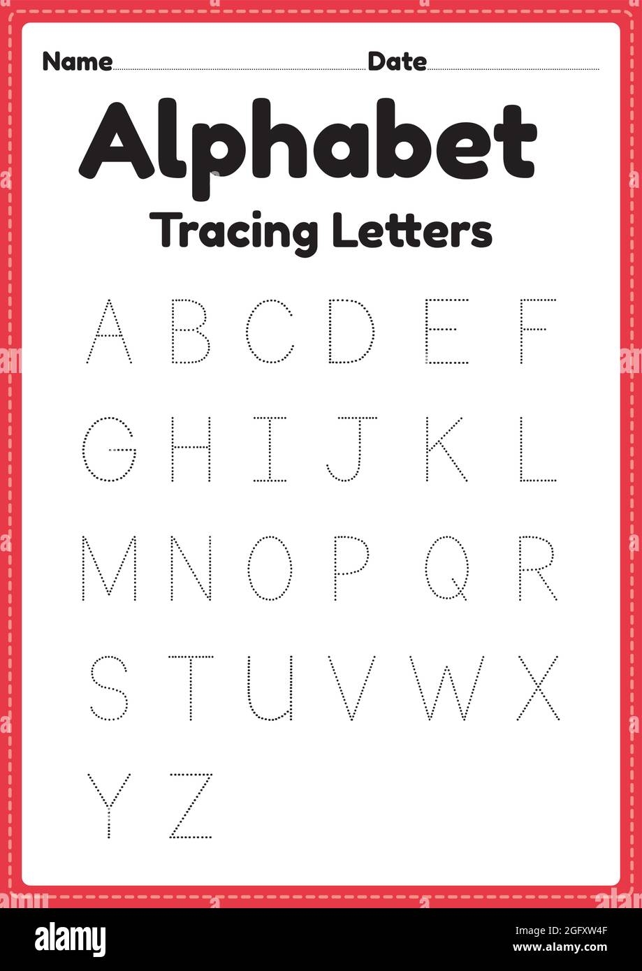 Alphabet Worksheet Tracing Letter For Kindergarten And Preschool Kids For Handwriting Practice And Educational Activities In A Printable Page Stock Vector Image Art Alamy Alphabet Worksheet Tracing Letter For Kindergarten And Preschool Kids For Handwriting Practice And Educational Activities In A Printable Page Stock Vector Image Art Alamy
