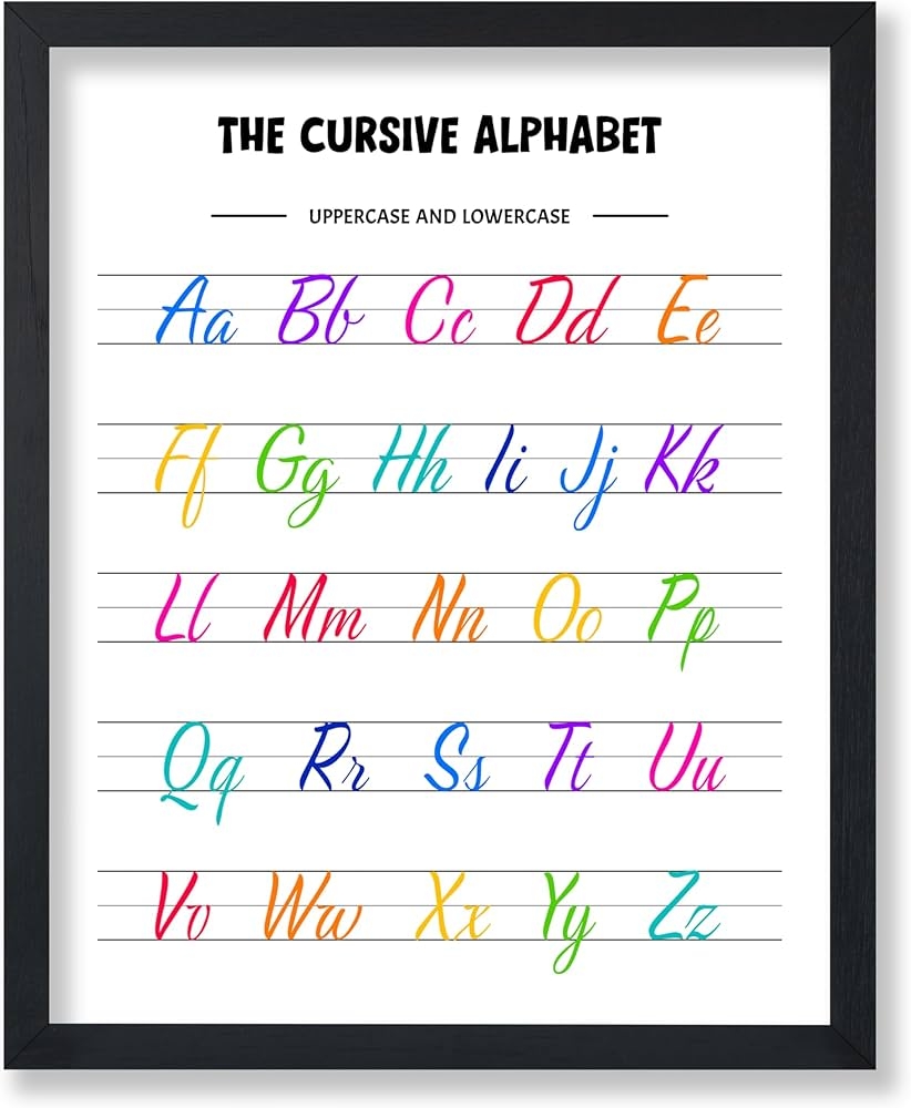 alphabet in cursive printable alphabet in cursive printable