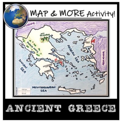 Ancient Greece Map Activity Label And Color Classful