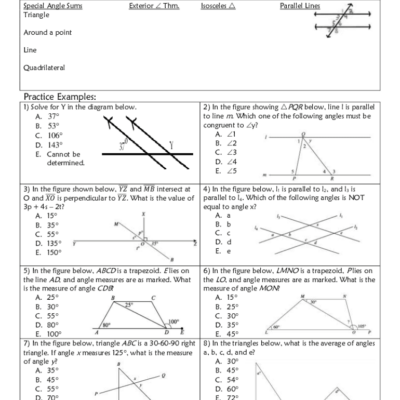 Angle Proofs Worksheet With Answers Pdf Fill Online Printable Fillable Blank PdfFiller