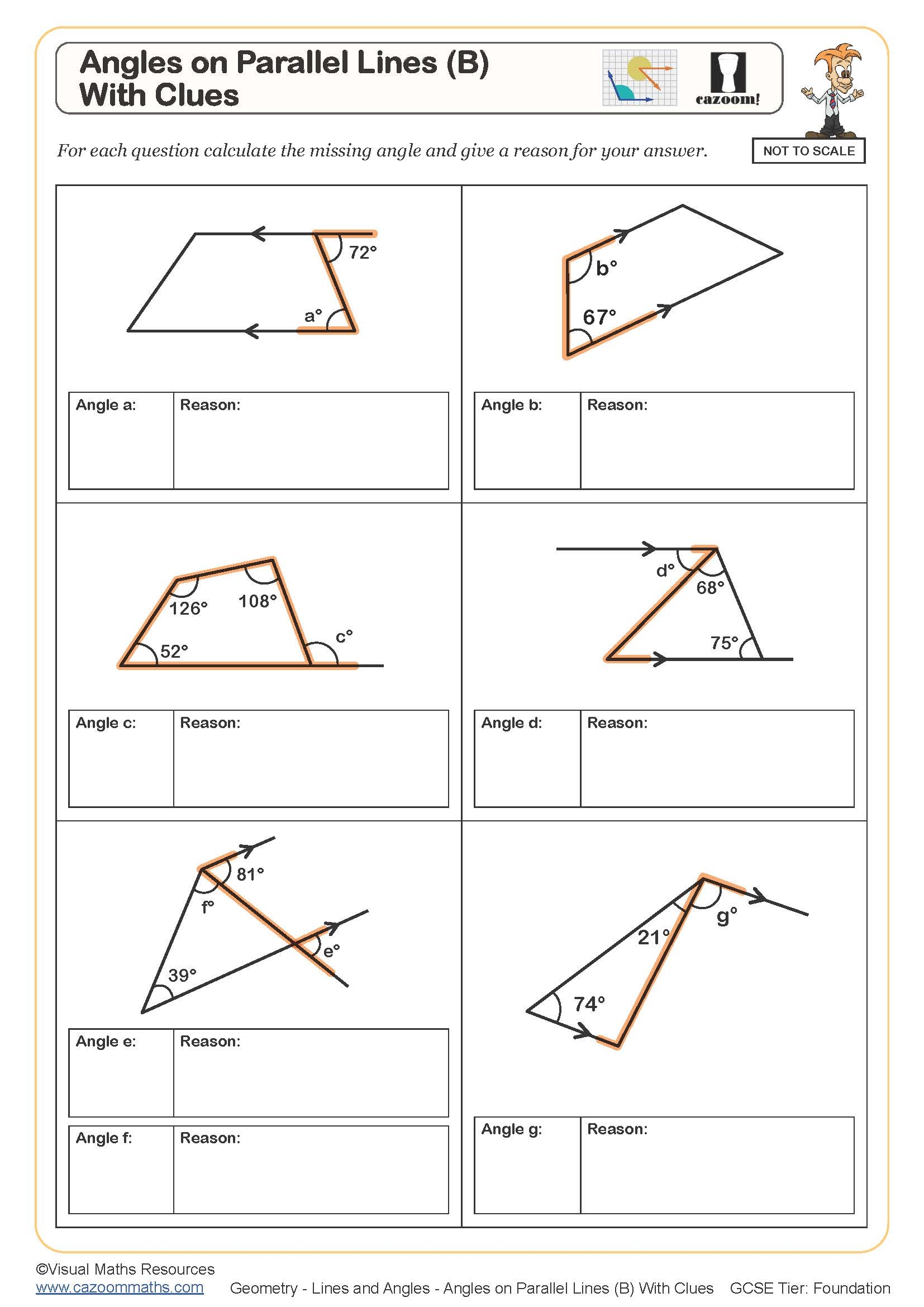 angle relationships worksheet pdf