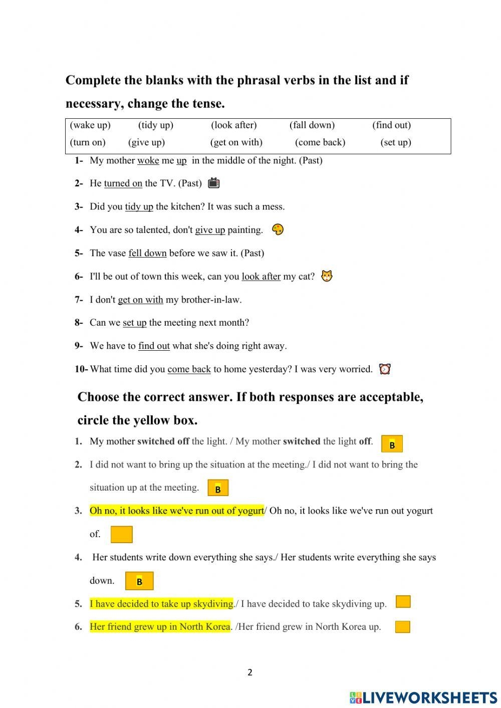 Answer Key Interactive Worksheet Worksheets Library