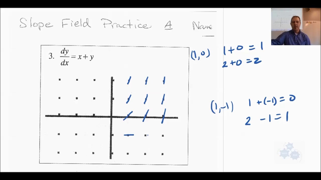 AP Calculus AB Slope Fields Practice 3 Worksheets Library