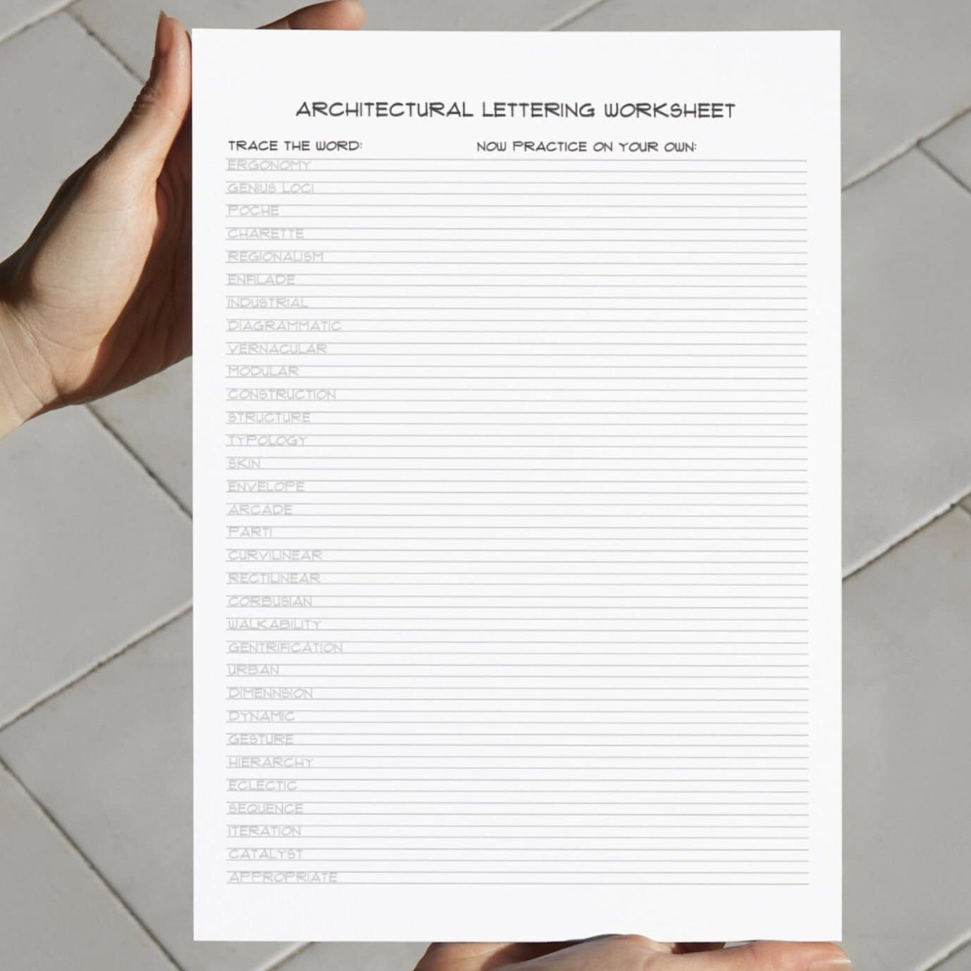 Architectural Lettering Workbook Technical Handwriting Practice PDF Download Etsy Architectural Lettering Workbook Technical Handwriting Practice PDF Download Etsy