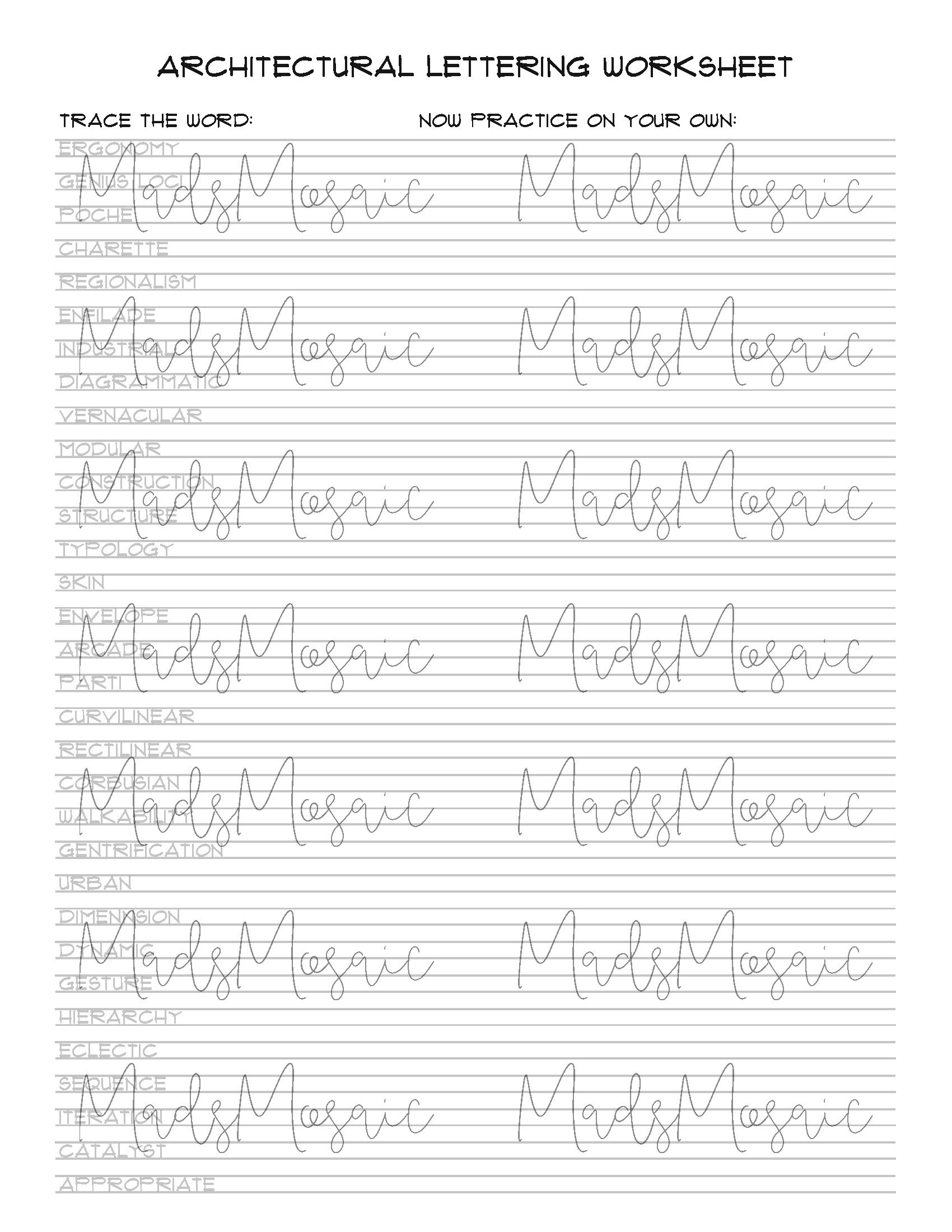 Architectural Lettering Workbook Technical Handwriting Practice PDF Download Etsy Architectural Lettering Workbook Technical Handwriting Practice PDF Download Etsy