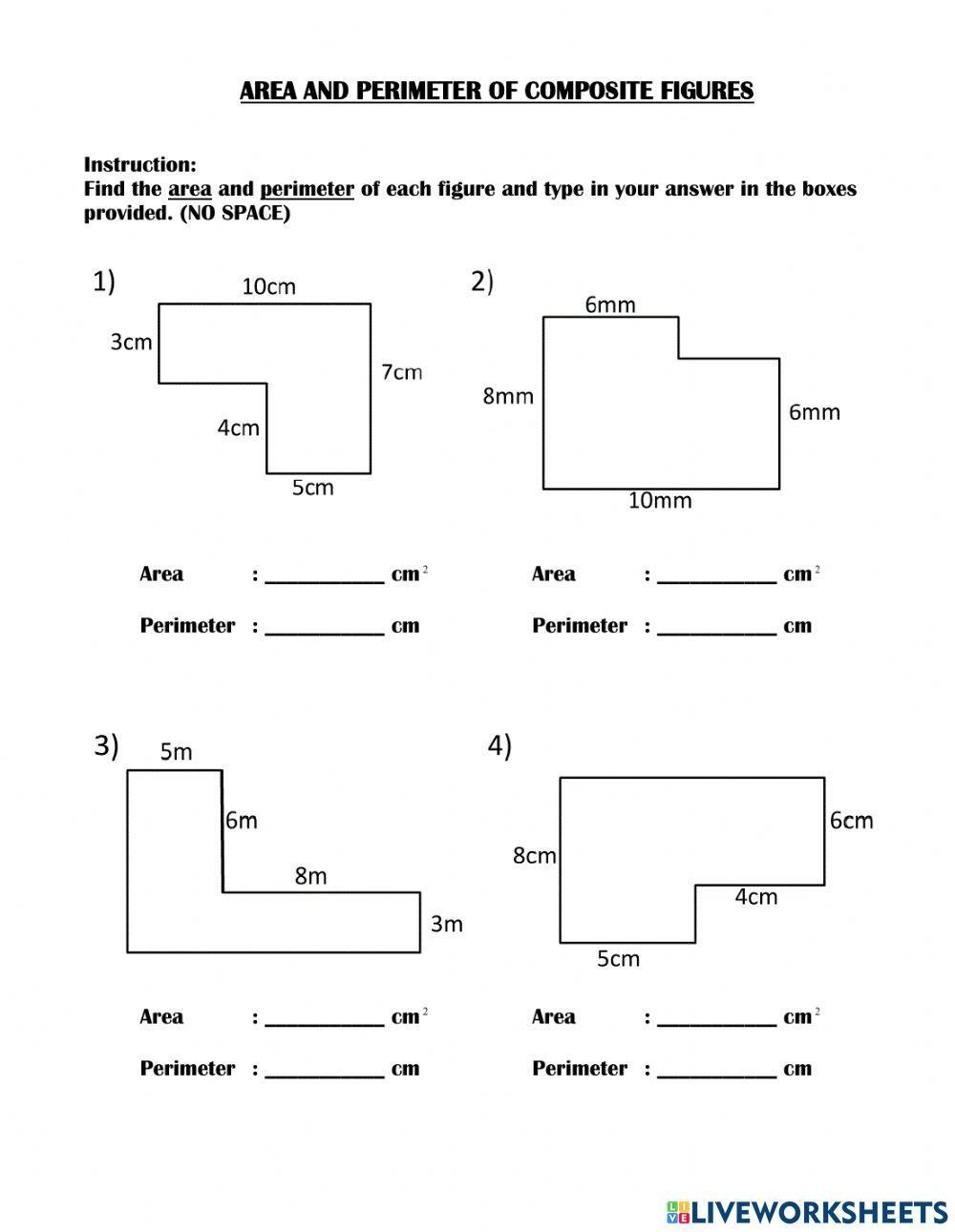 Area And Perimeter Of Composite Figures Worksheet Worksheets Library Area And Perimeter Of Composite Figures Worksheet Worksheets Library
