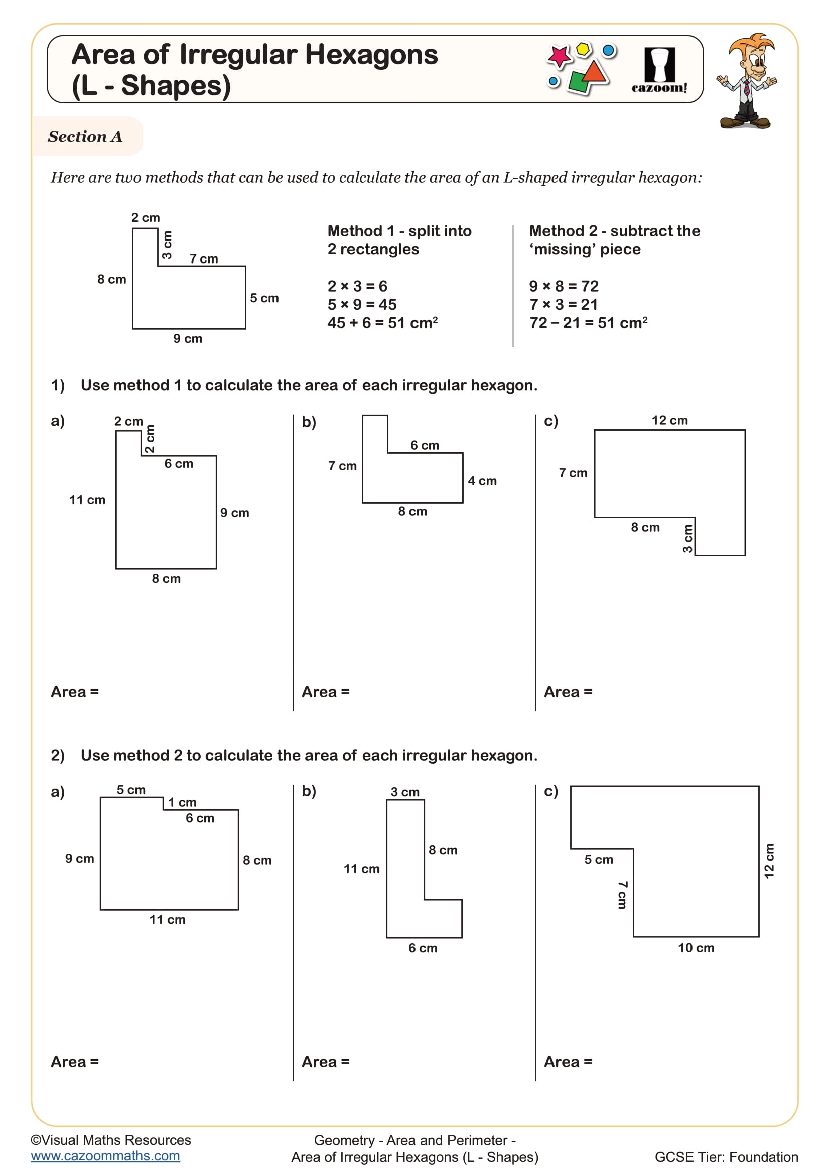 Area And Perimeter Worksheets Printable Perimeter And Area Worksheets PDF And Free Samples Downloads Cazoom Maths