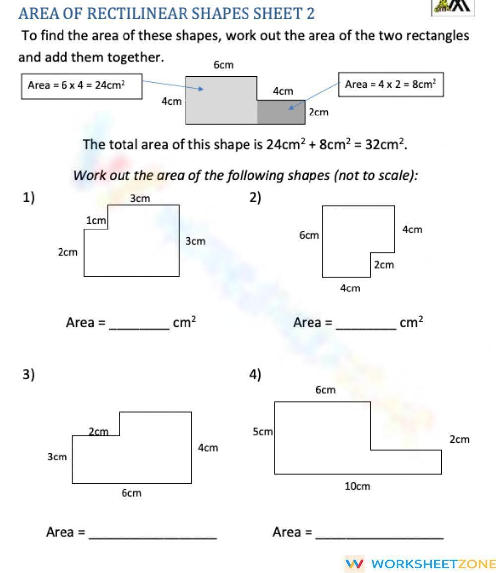 Area Of Irregular Shapes Worksheet Worksheets Library