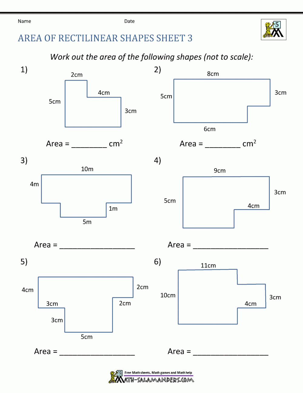 Area Of Rectangle Worksheets Area Of Rectangle Worksheets