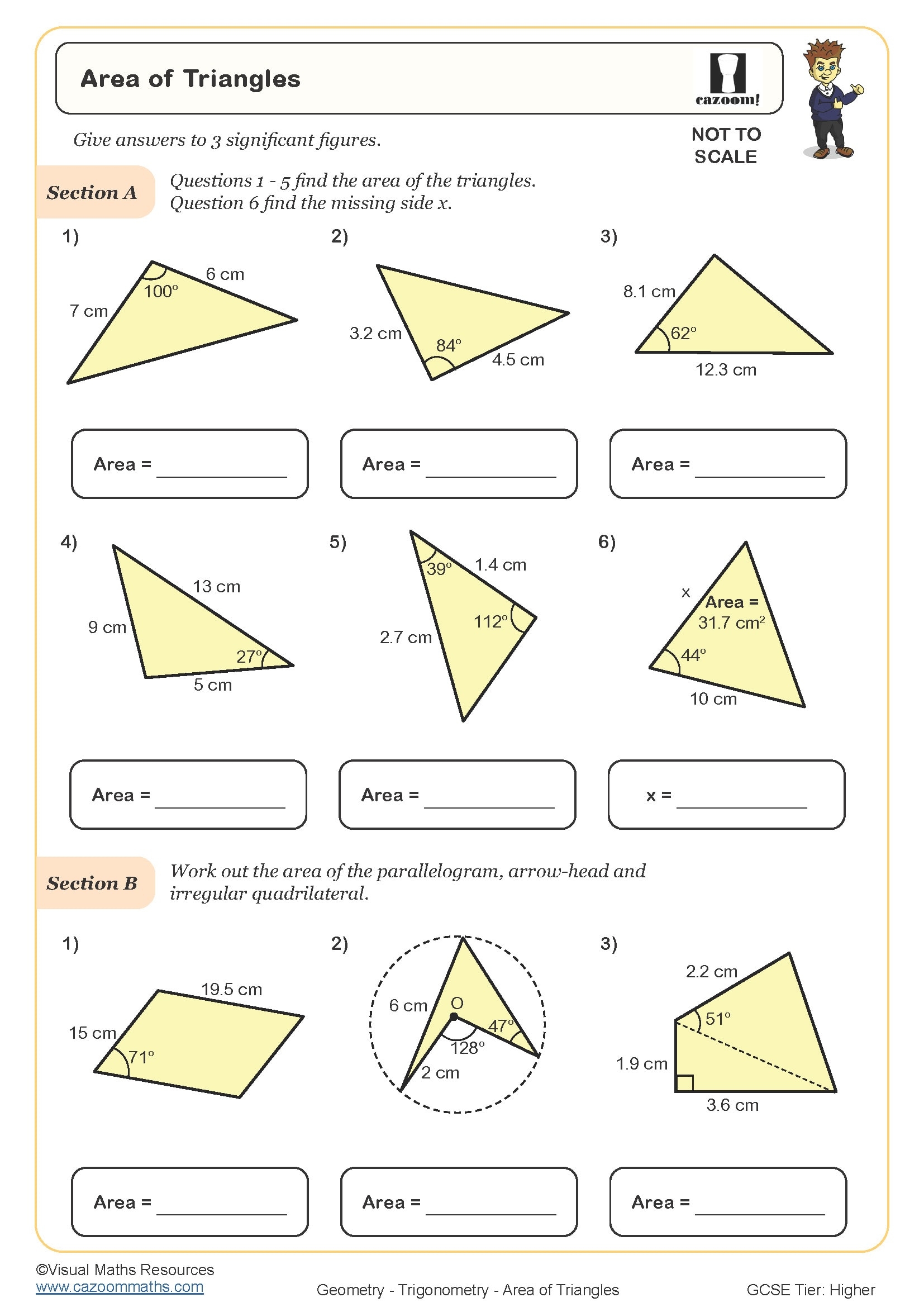 area of triangle worksheet pdf area of triangle worksheet pdf