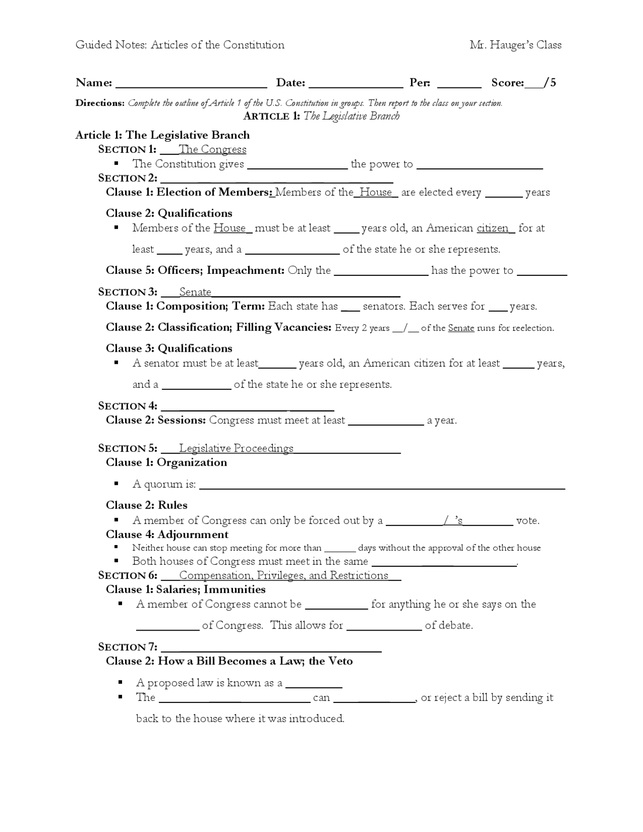 Articles Of The Constitution Worksheet With Answer Key Exercises Constitutional Law Docsity Articles Of The Constitution Worksheet With Answer Key Exercises Constitutional Law Docsity