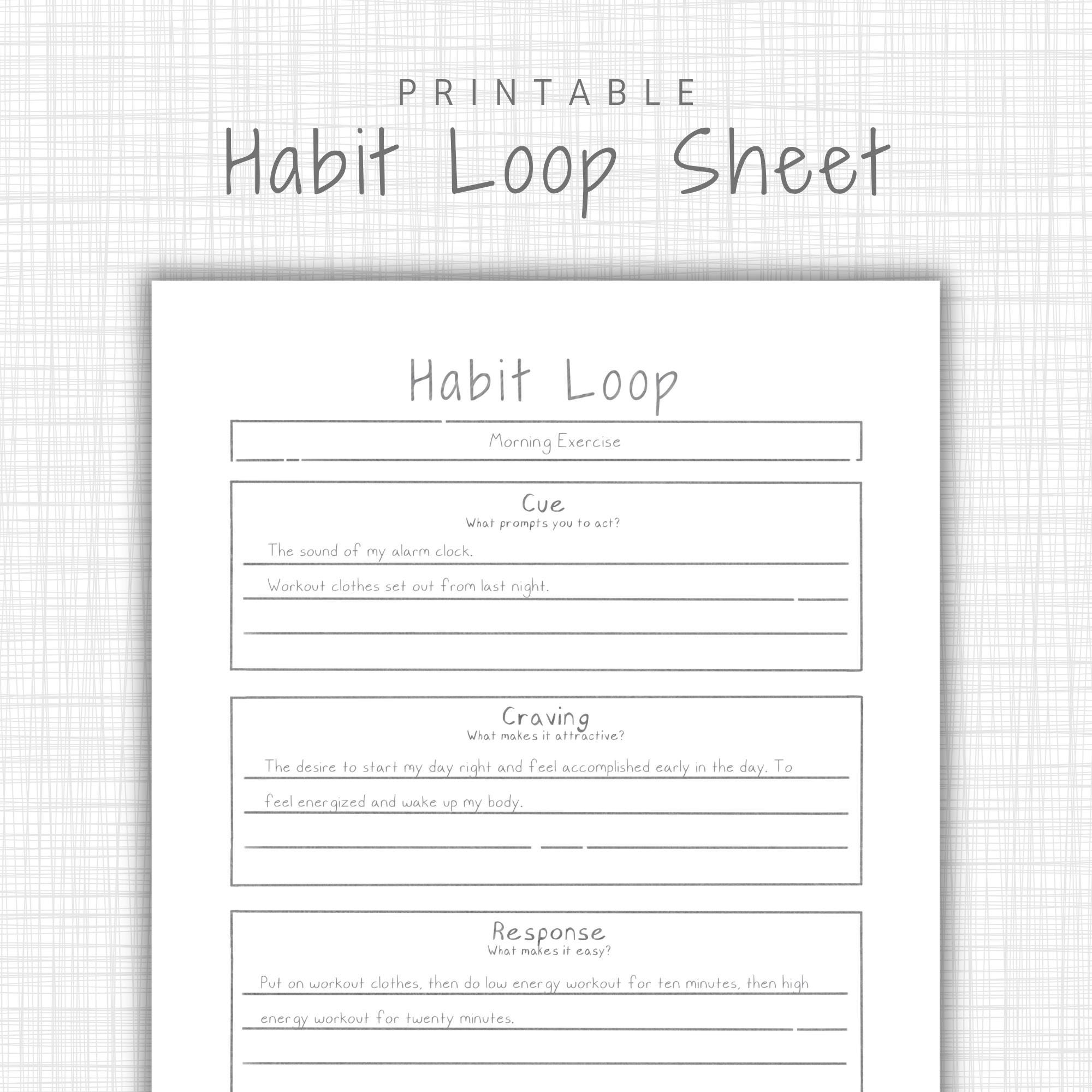 Atomic Habits Worksheet Minimalist Habit Loop Template Behavior Change Printable Self improvement Self Change Habit Planner Workbook Etsy Atomic Habits Worksheet Minimalist Habit Loop Template Behavior Change Printable Self improvement Self Change Habit Planner Workbook Etsy
