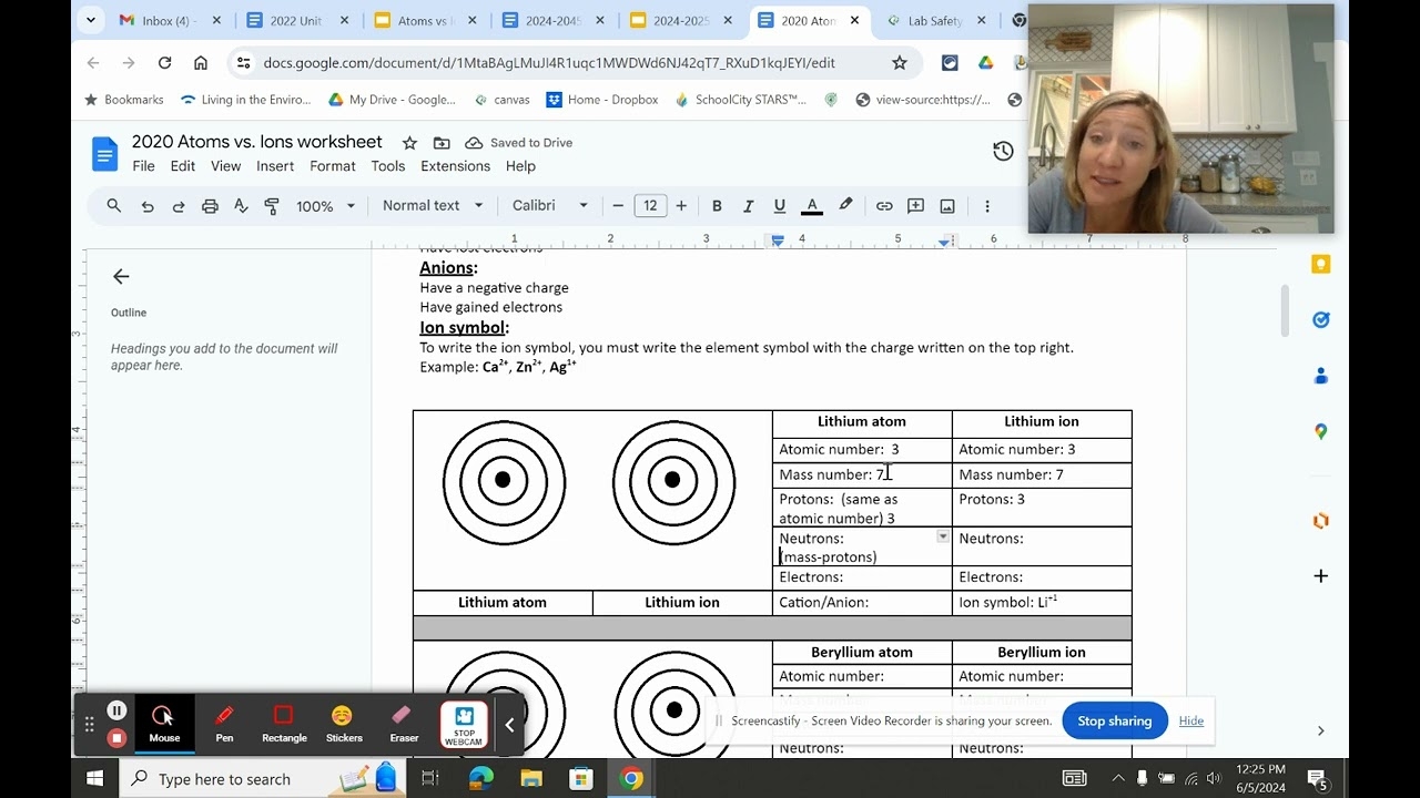 Atoms Vs Ions Worksheet Instructions YouTube Atoms Vs Ions Worksheet Instructions YouTube