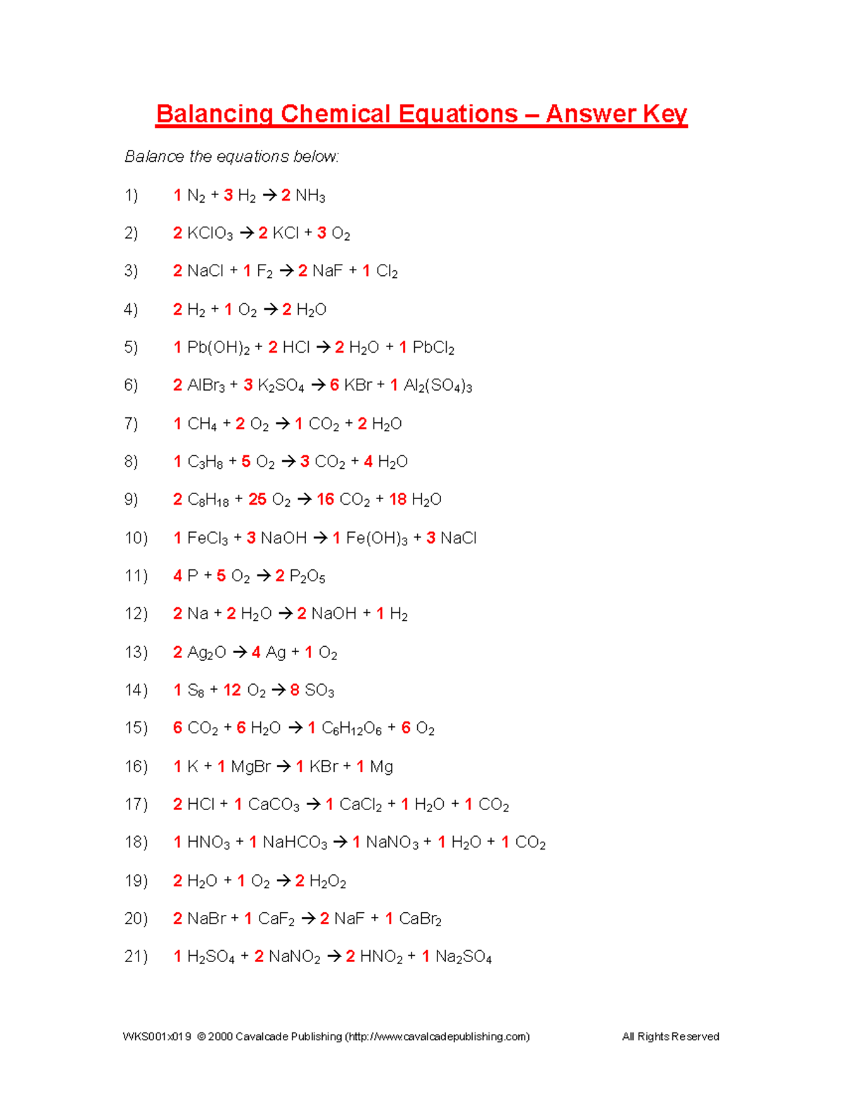 Balancing Chemical Equations Practice Worksheet Chemistry Class Studocu Balancing Chemical Equations Practice Worksheet Chemistry Class Studocu