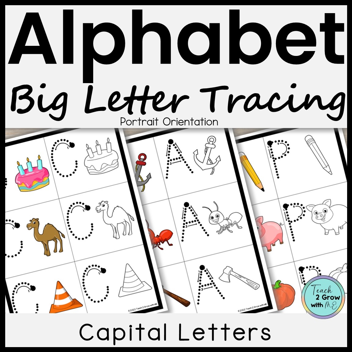 BIG Letter Tracing CAPITAL LETTERS For Preschool And Kindergarten No Prep Made By Teachers