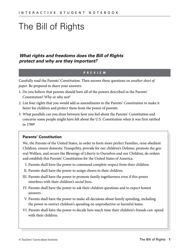 bill of rights worksheet answers key bill of rights worksheet answers key
