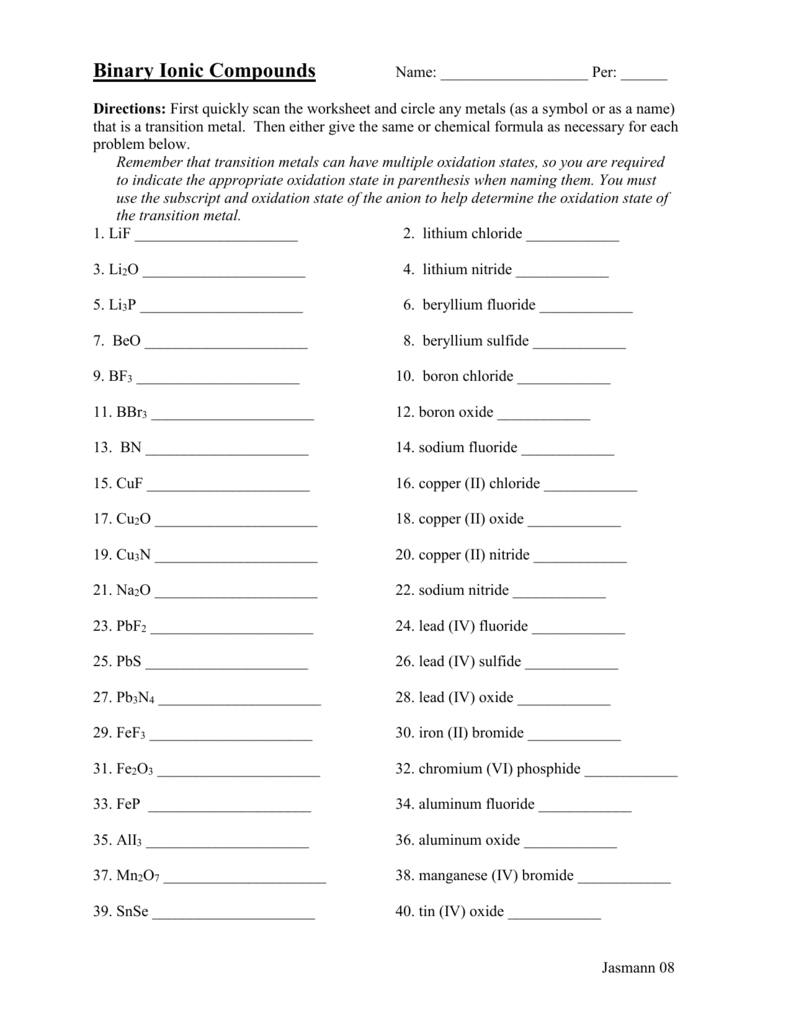 ionic bonding worksheet with answers pdf