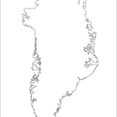 Blank Map Of Greenland Greenland Map Outline