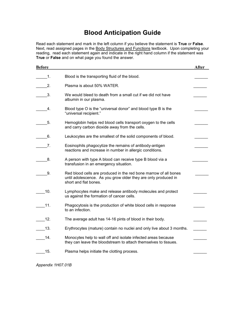 Blood Composition Function Worksheet Blood Composition Function Worksheet
