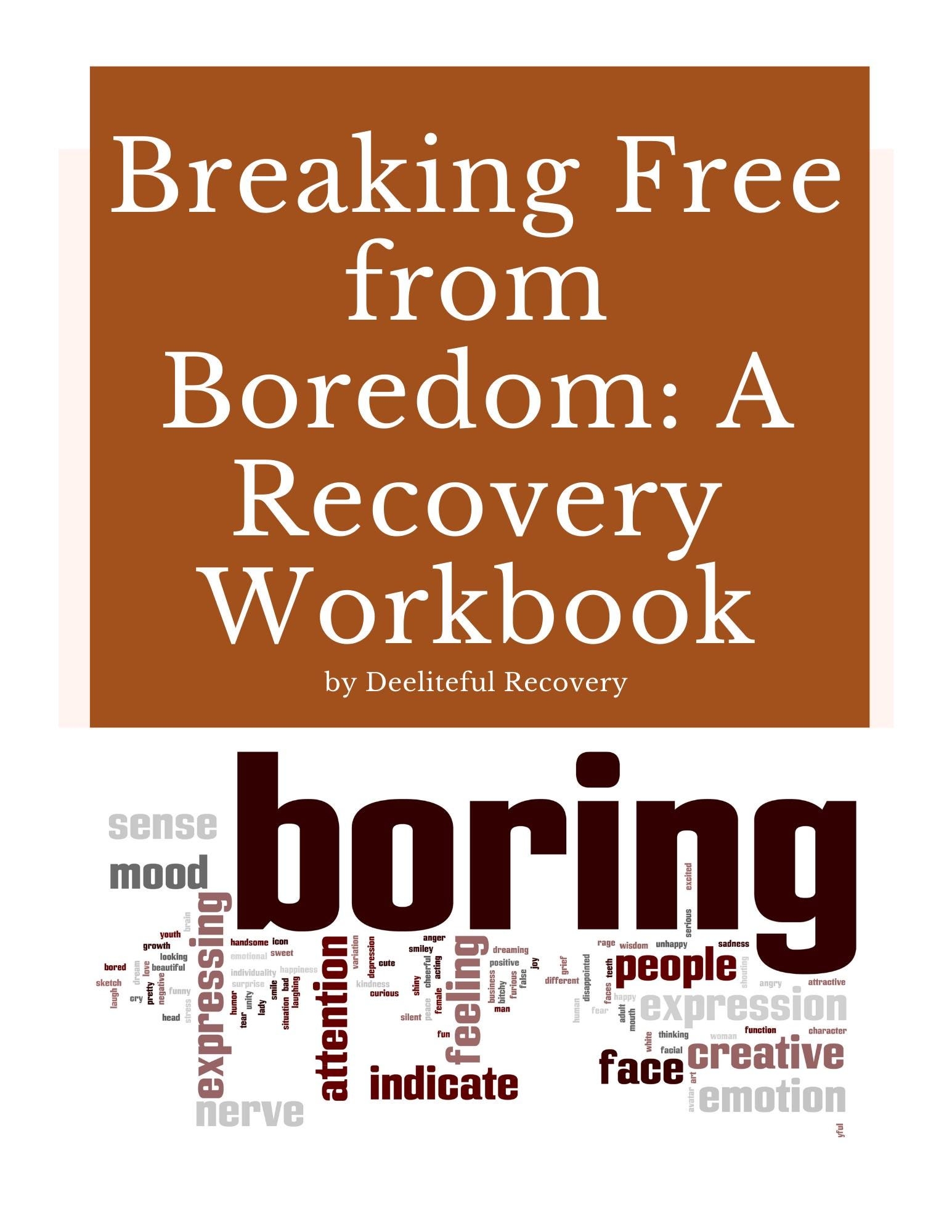 Boredom In Recovery Workbook CBT Mindfulness Relapse Prevention Etsy Boredom In Recovery Workbook CBT Mindfulness Relapse Prevention Etsy