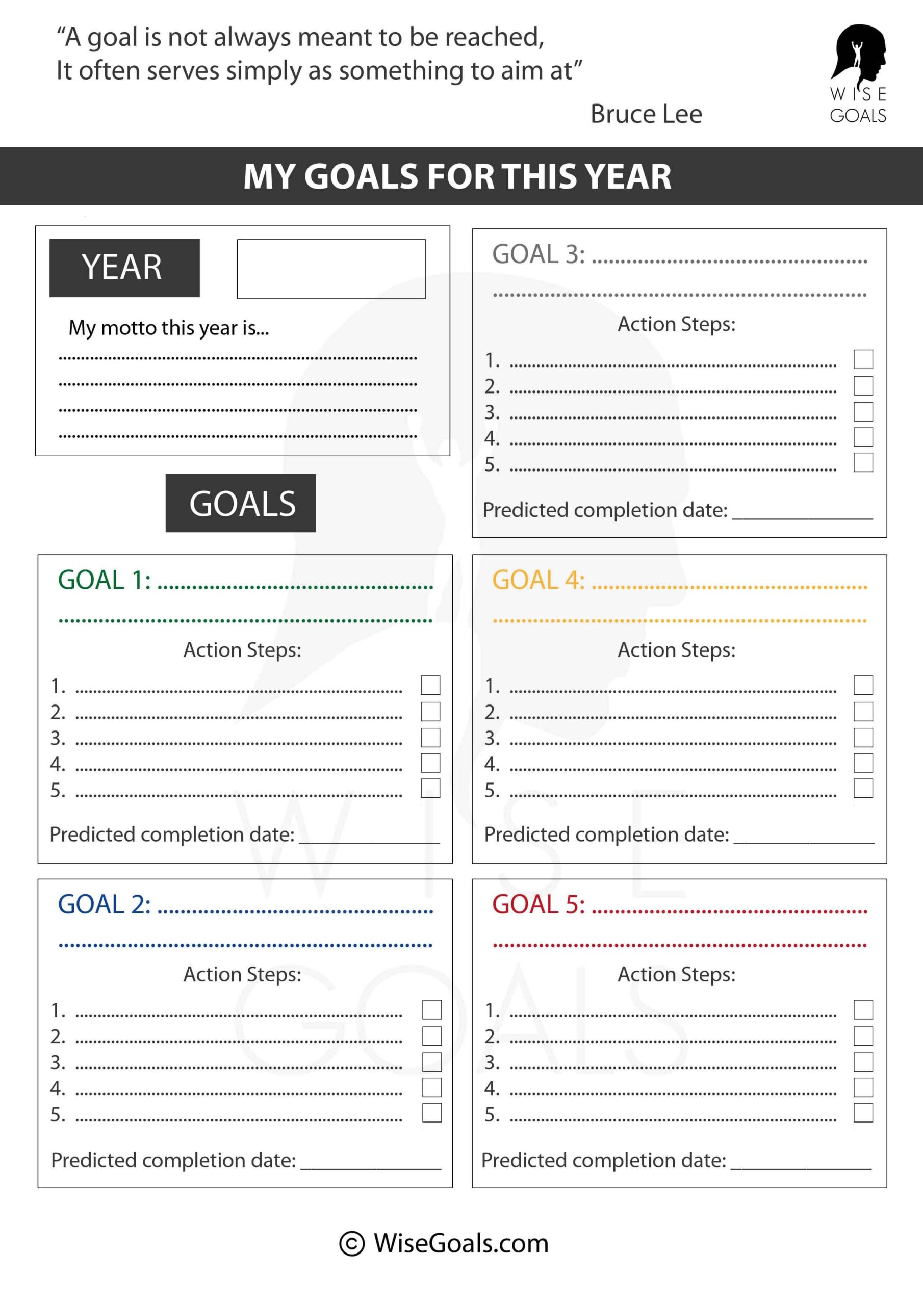Break Through With 11 Stylish Goal Setting Worksheets PDF FREE Break Through With 11 Stylish Goal Setting Worksheets PDF FREE