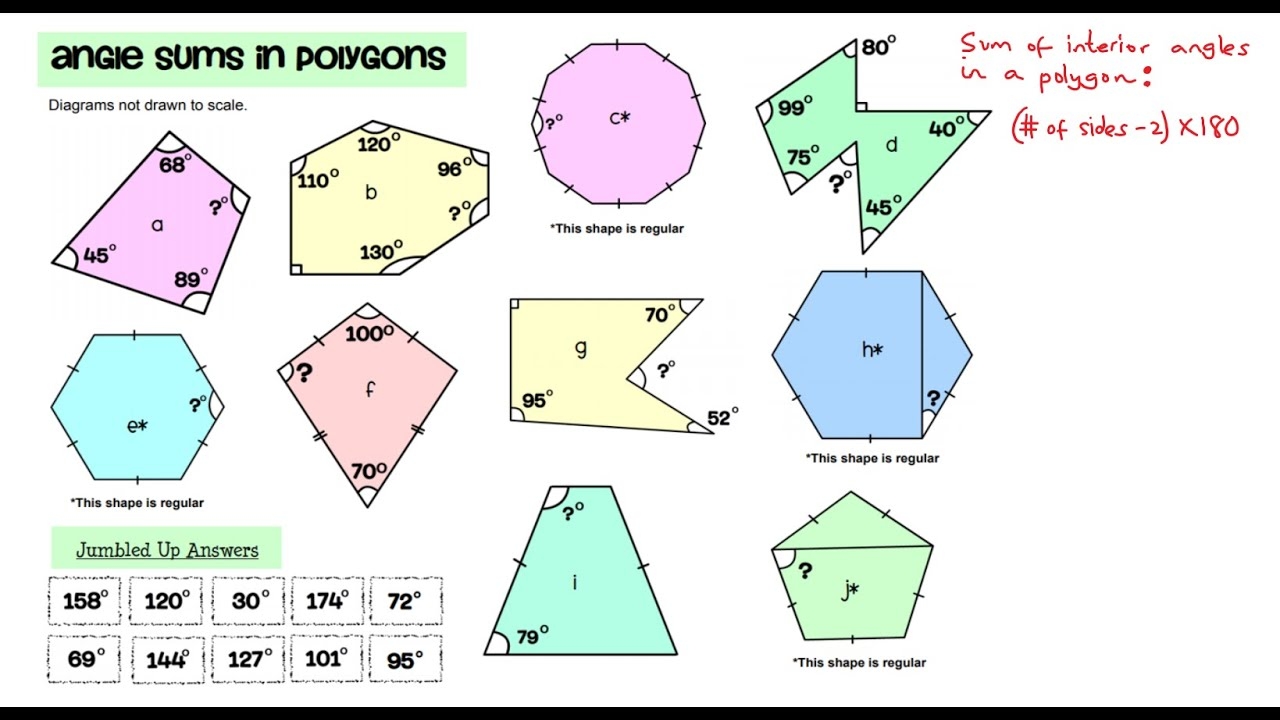 Calculating Angles In Polygons YouTube