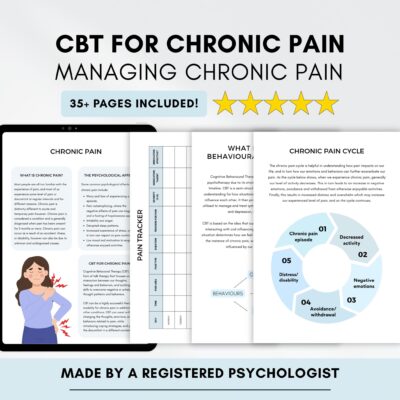CBT Worksheets For Chronic Pain With Management Tracker PDF Digital Download Etsy