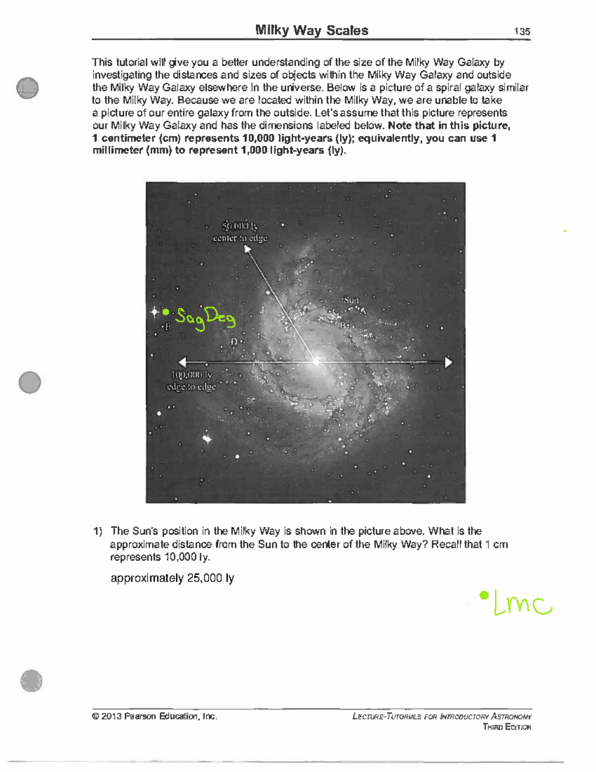 Chapter 19 In Class Activity Exploring Milky Way Scales And Distances Studocu