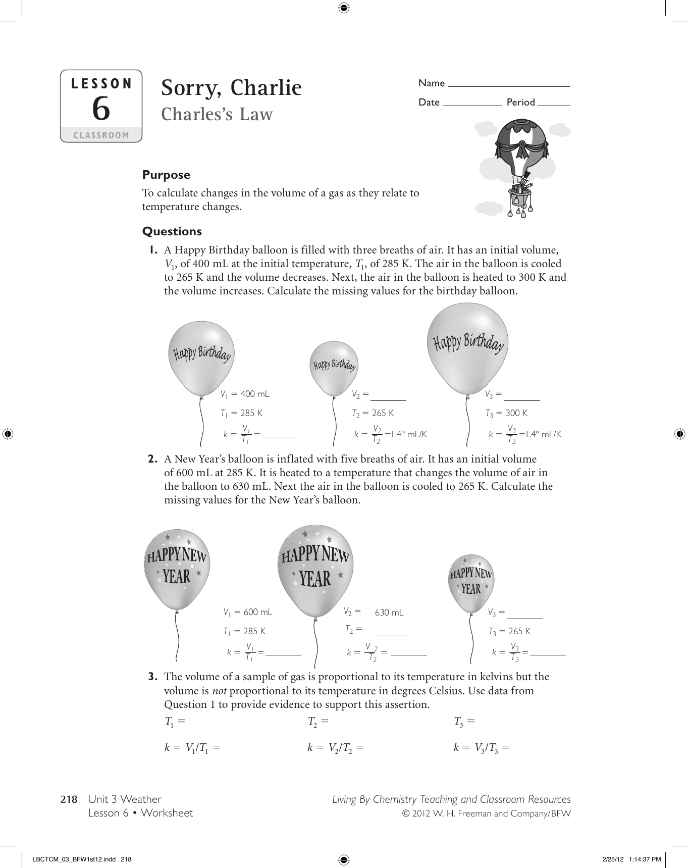 charles law worksheet answer key charles law worksheet answer key