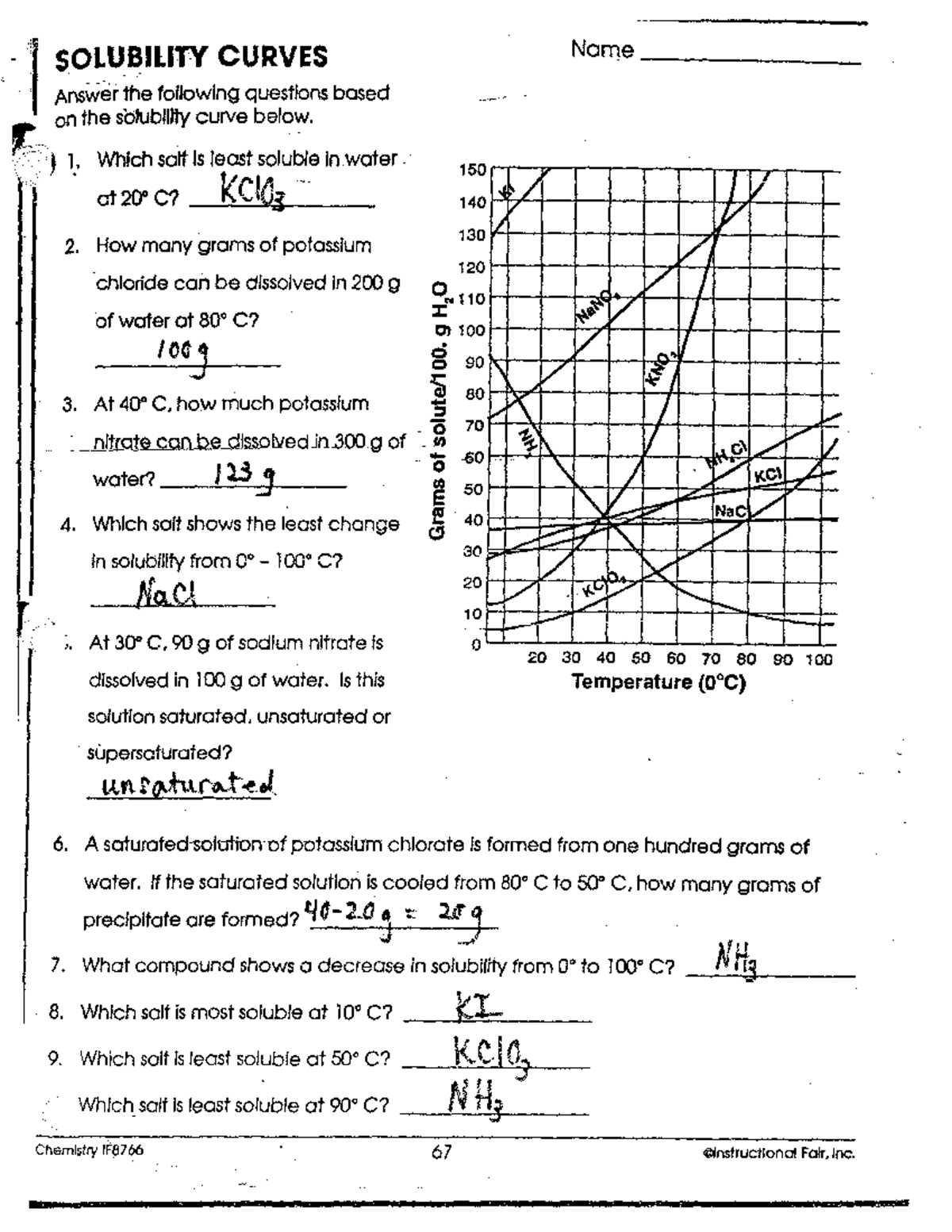 Chemistry IF Solubility Curves Molarity Answer Key Review Studocu Chemistry IF Solubility Curves Molarity Answer Key Review Studocu