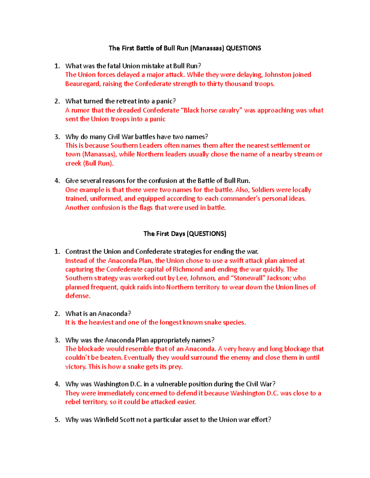 the anaconda plan worksheet answers the anaconda plan worksheet answers