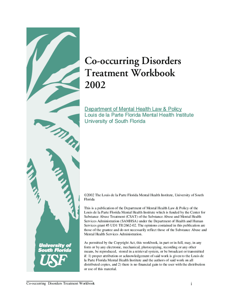 Co Occurring Disorders Worksheets Fill Out Sign Online DocHub