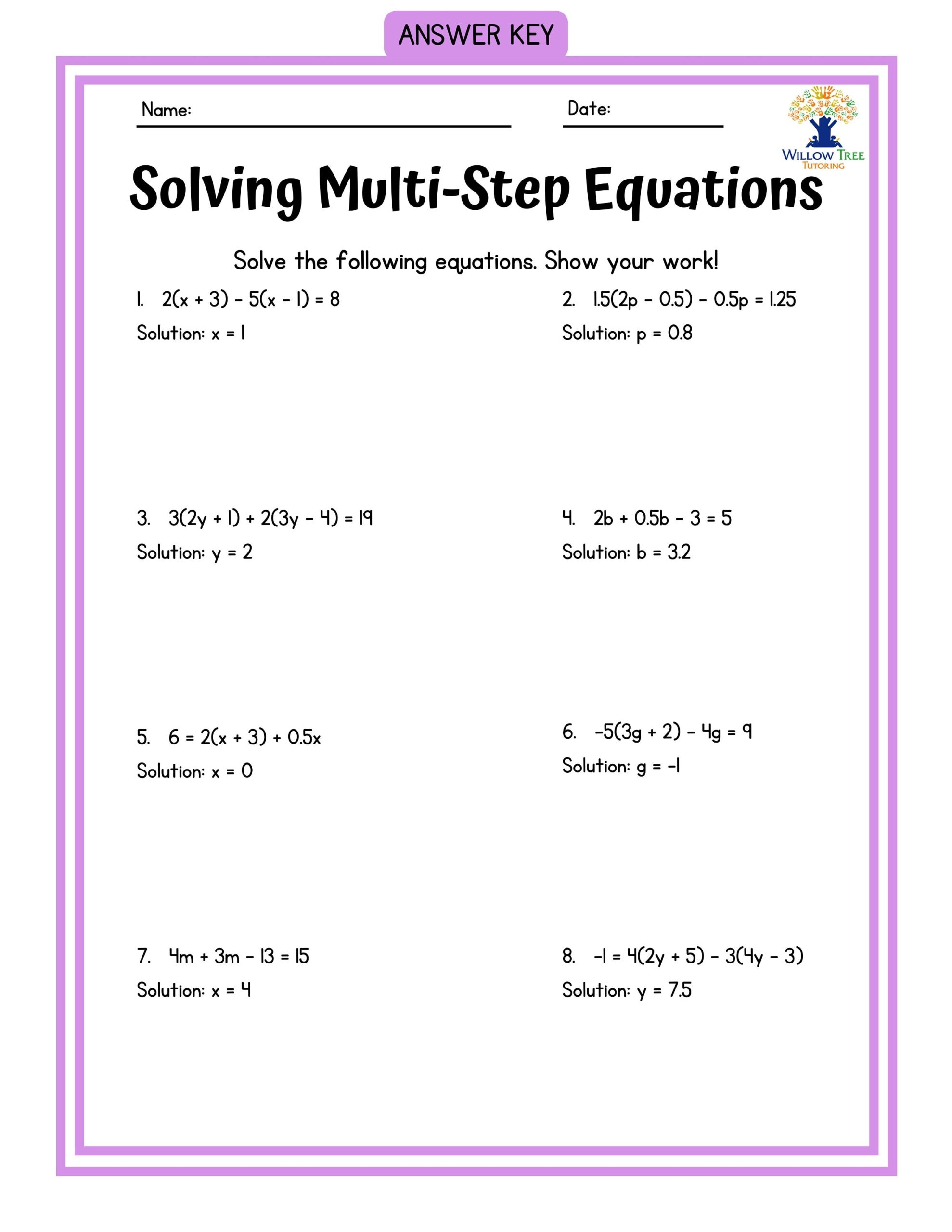 Colorful Solving Multi step Equations Tiered Worksheets Etsy Colorful Solving Multi step Equations Tiered Worksheets Etsy