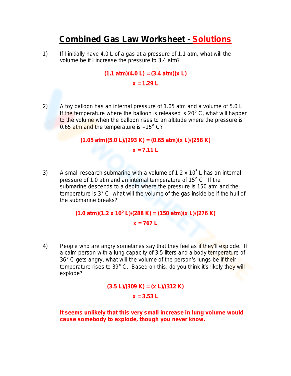 gas laws worksheet answers and work gas laws worksheet answers and work