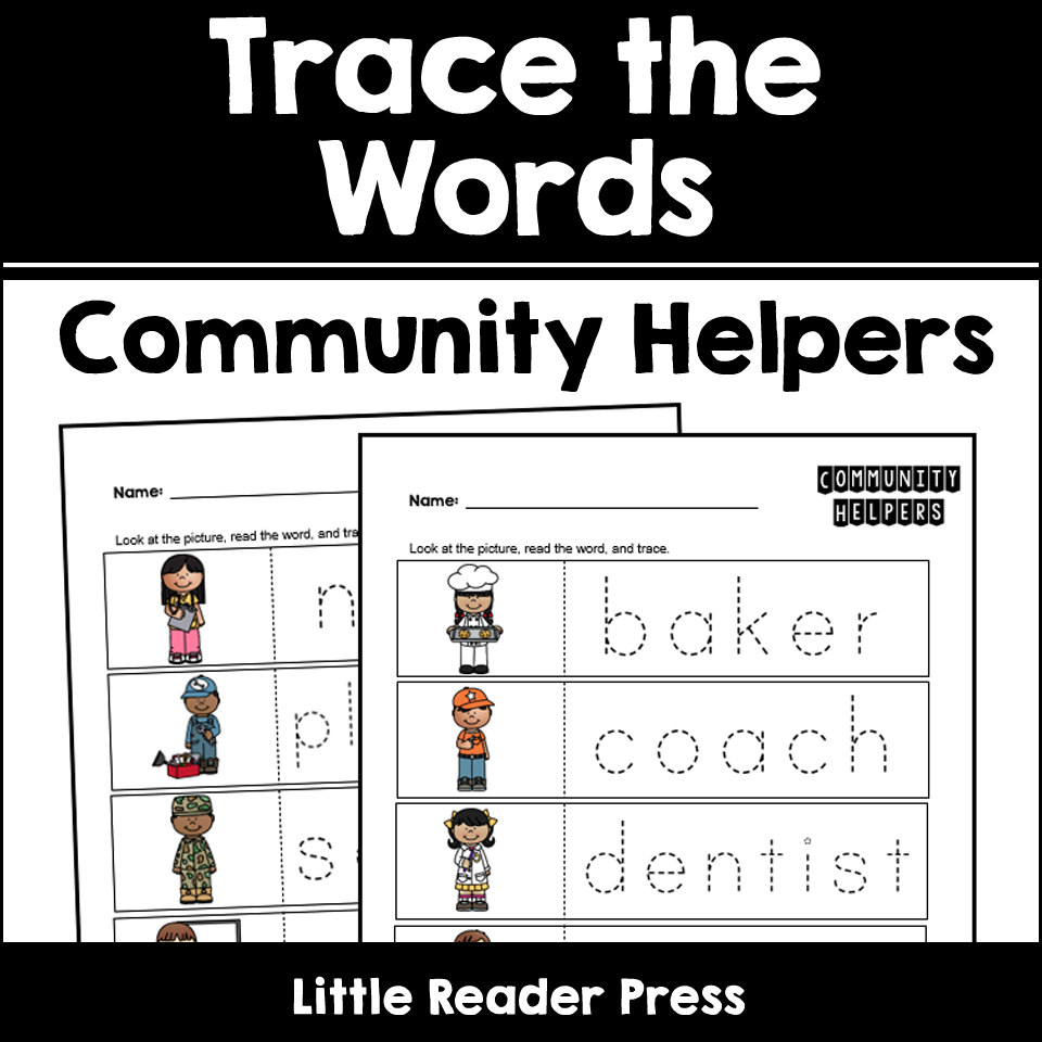 trace words worksheet