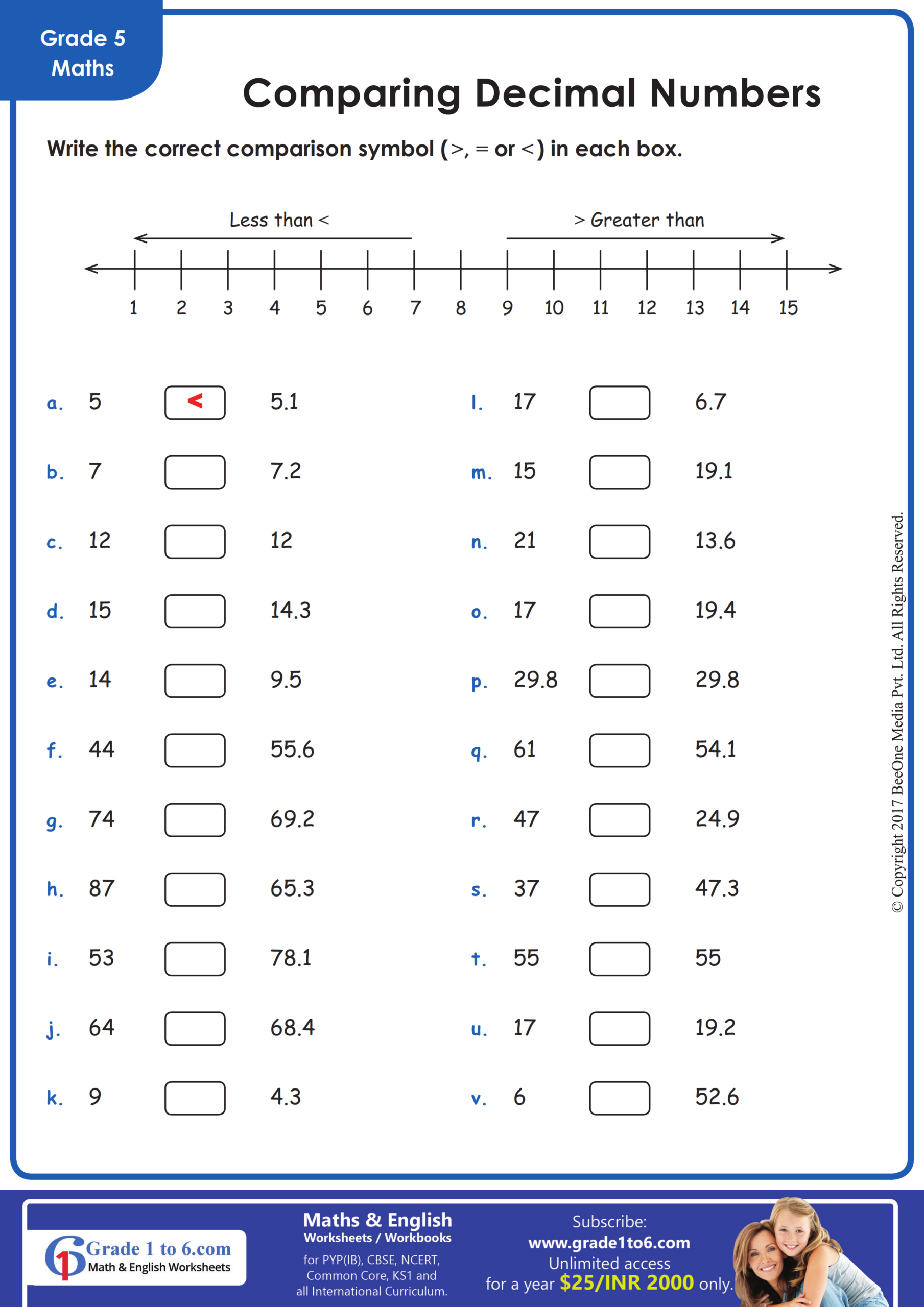 comparing decimals worksheet pdf comparing decimals worksheet pdf