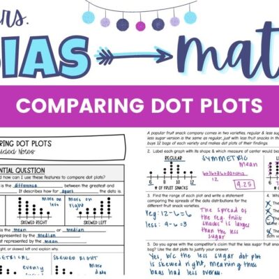 Comparing Dot Plots 7th Grade Math Lesson YouTube