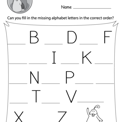 Complete The Alphabet Worksheet Free Printable Doozy Moo