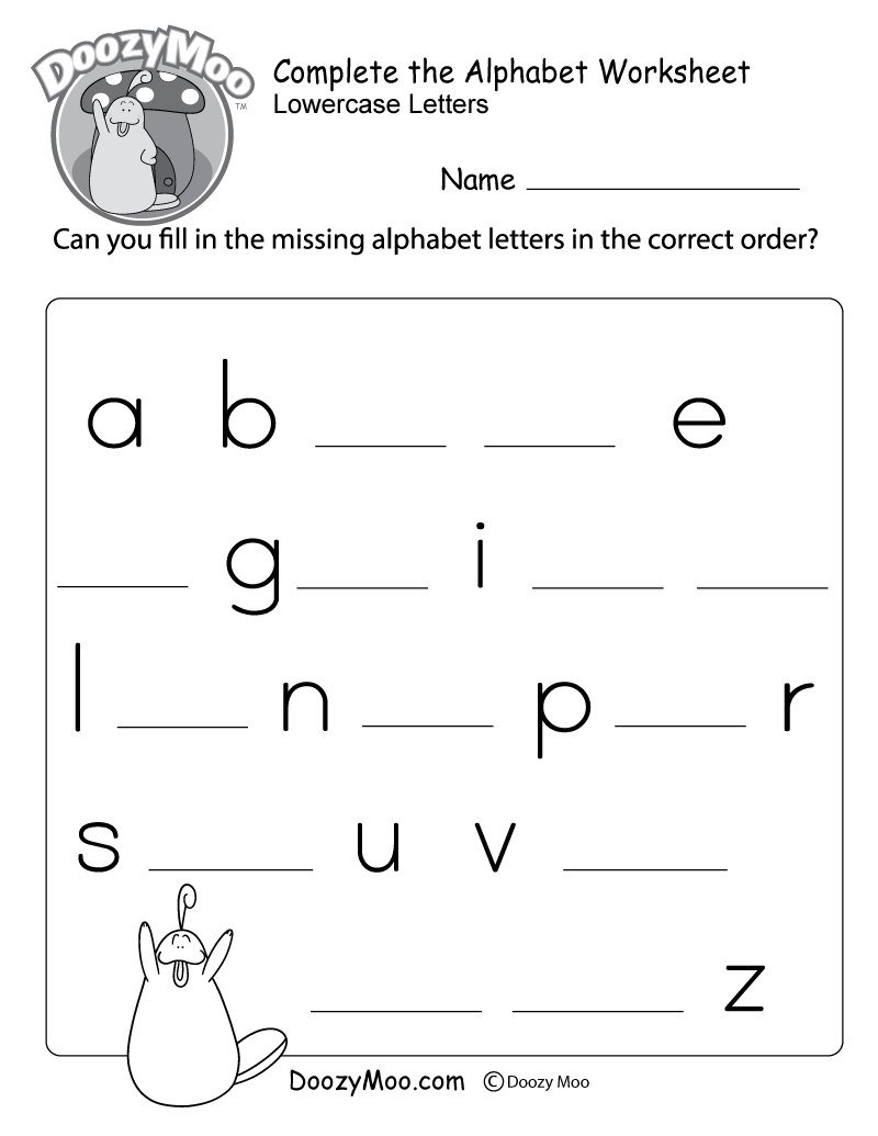 printable letter worksheet