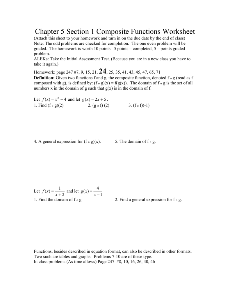 Composite Functions Worksheet Algebra Practice Composite Functions Worksheet Algebra Practice