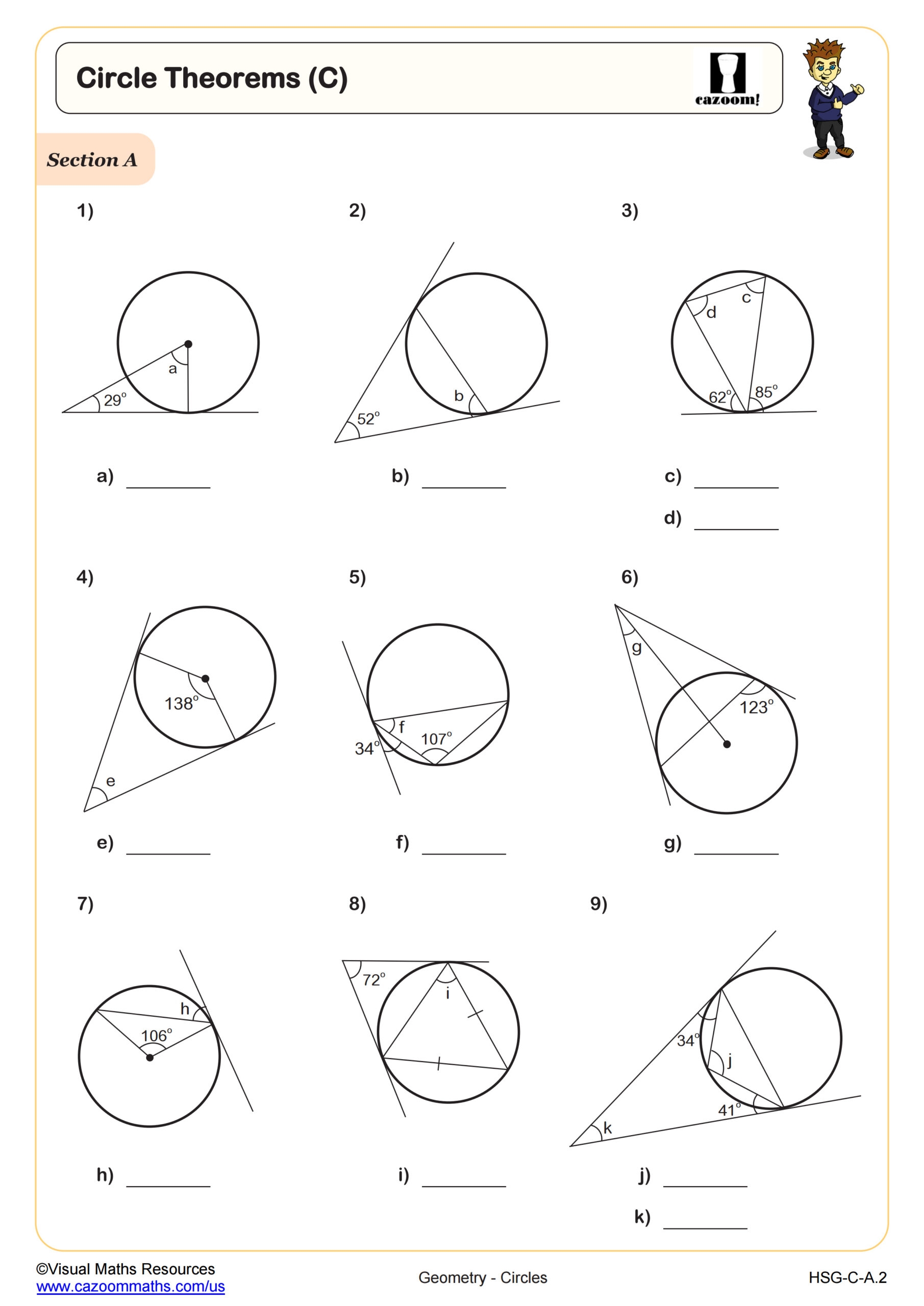 Constructing The Circle Theorems Worksheet Geometry PDF Worksheets Cazoom Math Constructing The Circle Theorems Worksheet Geometry PDF Worksheets Cazoom Math