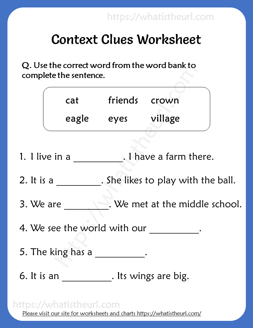 Context Clues Worksheets Worksheets Library Context Clues Worksheets Worksheets Library