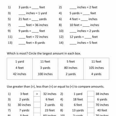 Converting Customary Units