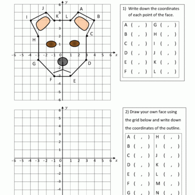 Coordinate Plane Worksheets 4 Quadrants