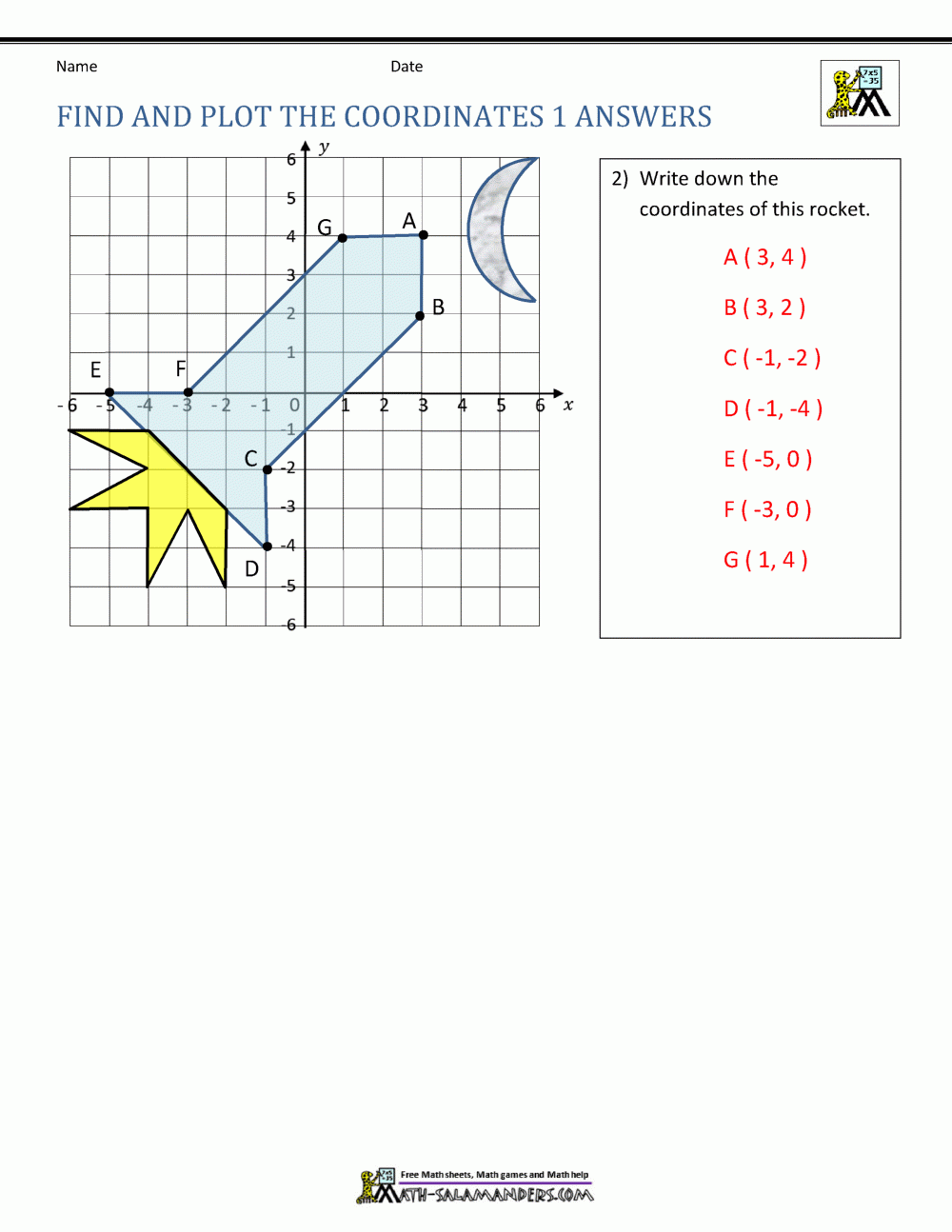 Coordinate Plane Worksheets 4 Quadrants Coordinate Plane Worksheets 4 Quadrants